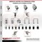Service Caster 3 Inch 316SS Thermoplastic Rubber Swivel 1-1/8 Inch Stem Caster Lock Brake SCC SCC-SS316TTLEX20S314-TPRB-118 - alternate 3